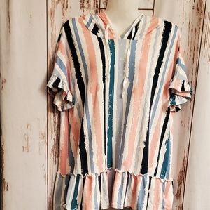 Ninexis short capped sleeve hoodie Medium NEW